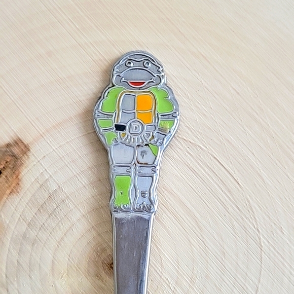 Teenage Mutant Ninja Turtle Donatello Childs Stainless Fork -1990 - Picture 2 of 4